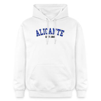 Alicante gegründet 1965 - Gildan Unisex Softstyle® Midweight Hoodie - Weiß - Vorne - Liana (172cm) & Jaron (178cm)