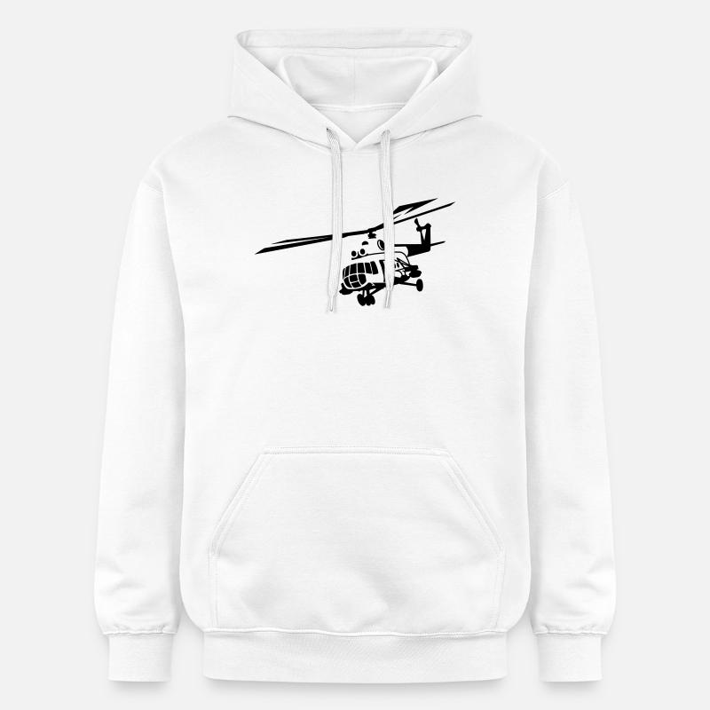 Mi-8 - Sweat à capuche Softstyle® Gildan Unisexe - blanc