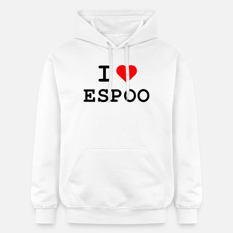 J’adore Espoo - Ich liebe Espoo - Sweat à capuche Softstyle® Gildan Unisexe - blanc