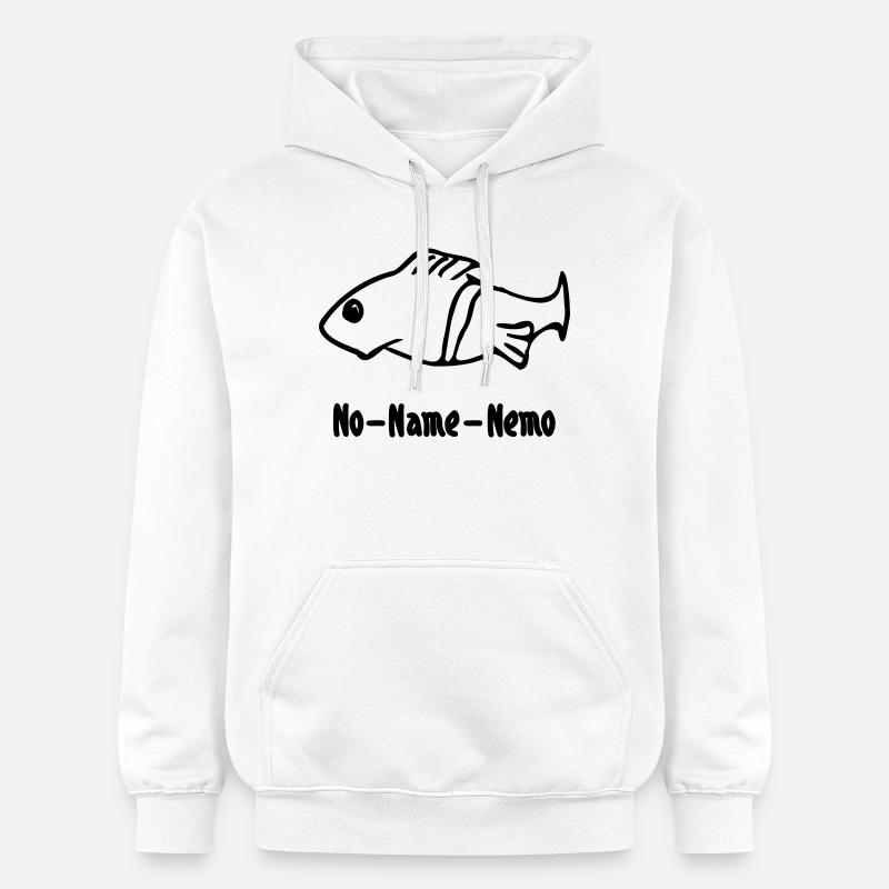 Poisson sans nom - Sweat à capuche Softstyle® Gildan Unisexe - blanc