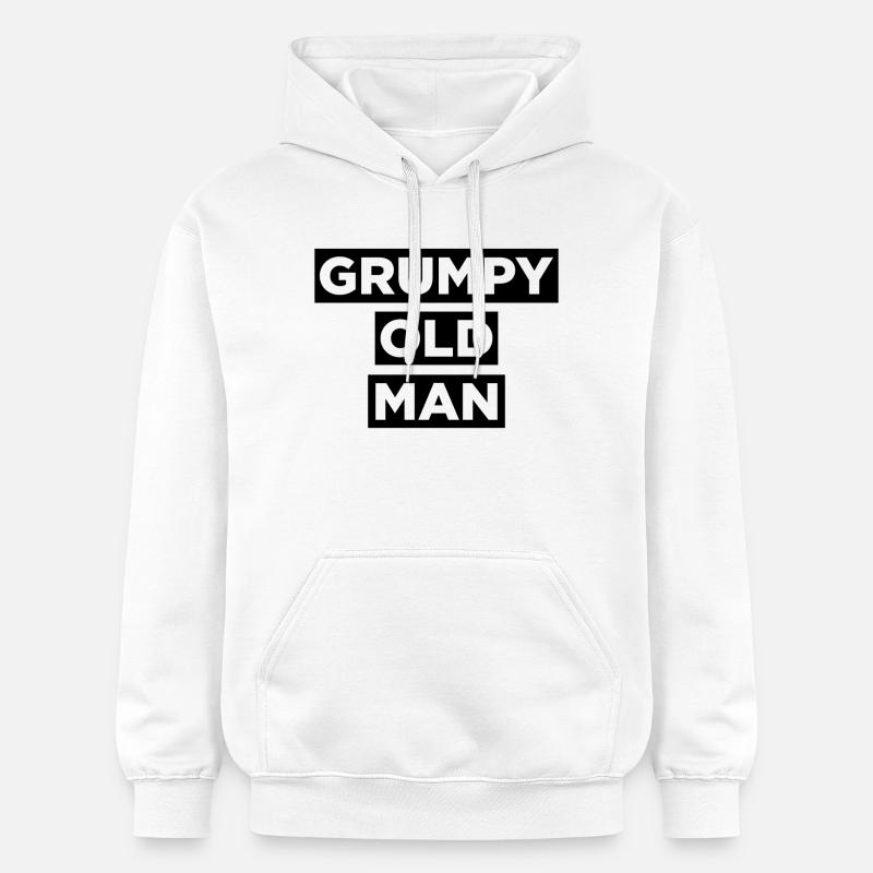 GRUMPY OLD MAN - Sweat à capuche Softstyle® Gildan Unisexe - blanc