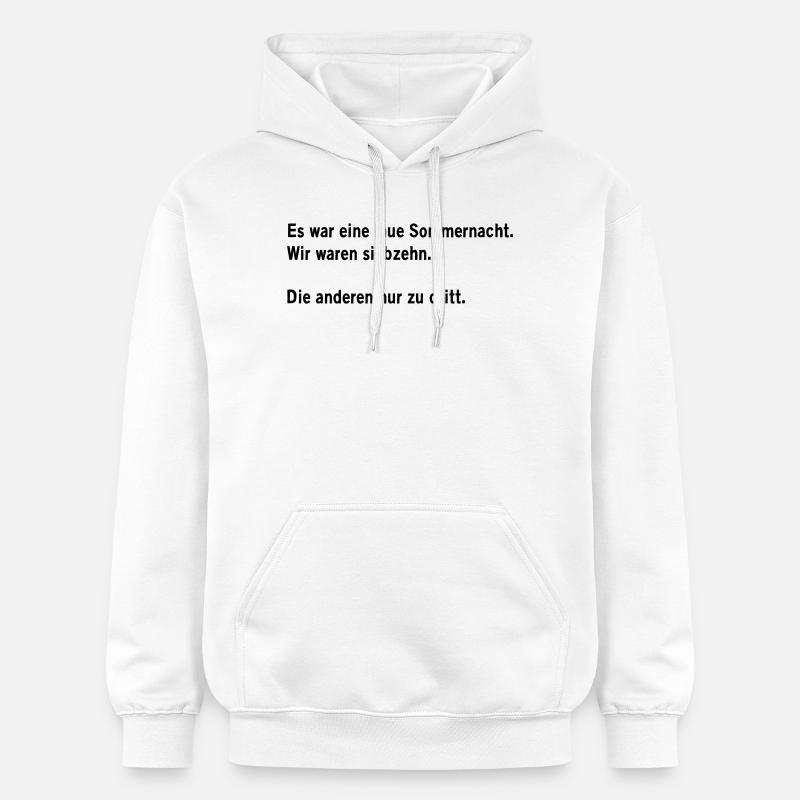 Nuit d’été douce - Sweat à capuche Softstyle® Gildan Unisexe - blanc