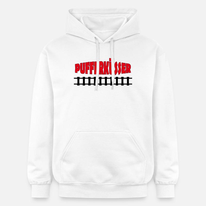 PUFFERKÜSSER - Sweat à capuche Softstyle® Gildan Unisexe - blanc