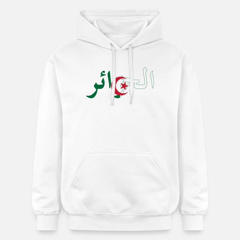 Drapeau Algérie - Sweat à capuche Softstyle® Gildan Unisexe - blanc
