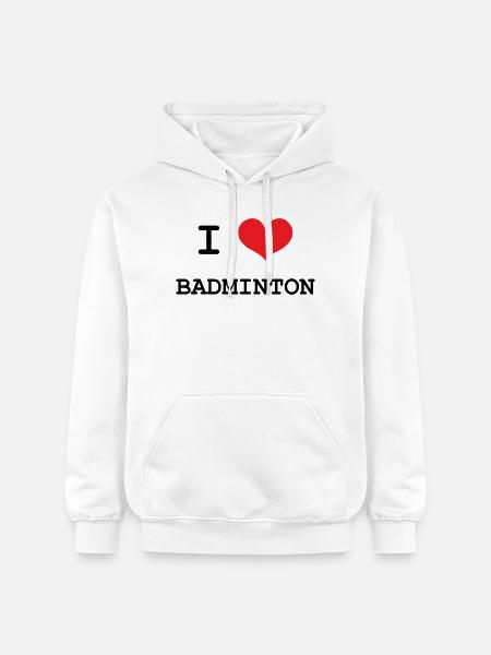 Badminton – Sport – Schläger - Gildan Unisex Softstyle® Midweight Hoodie - Weiß