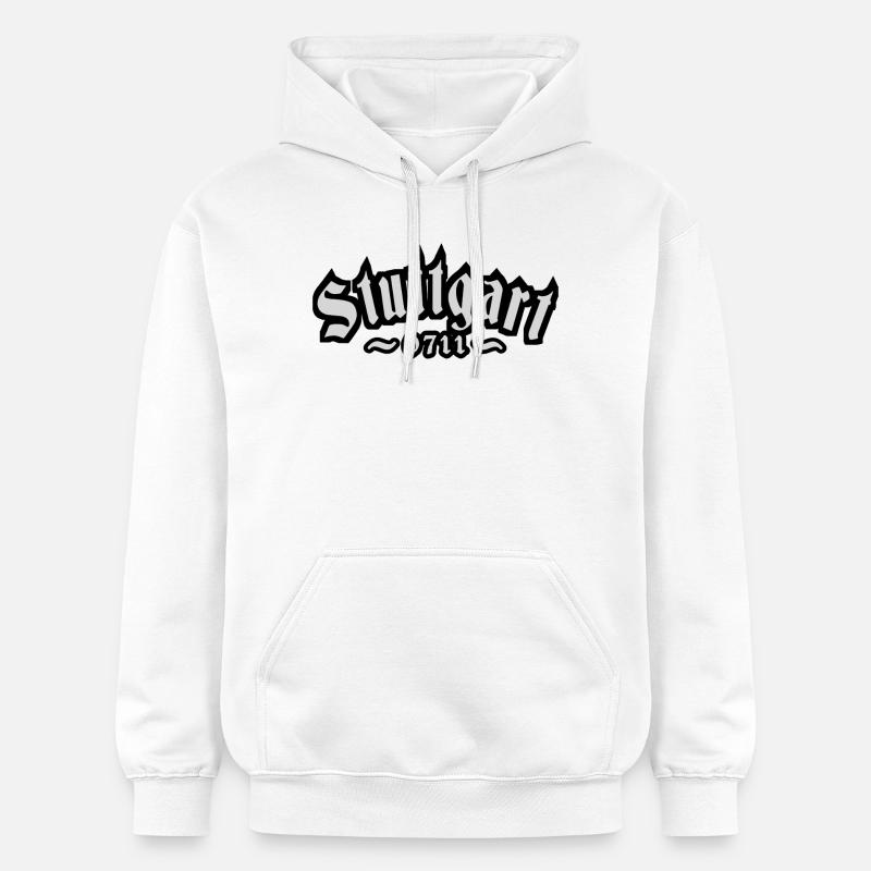 Stuttgart Old 0711 - Sweat à capuche Softstyle® Gildan Unisexe - blanc