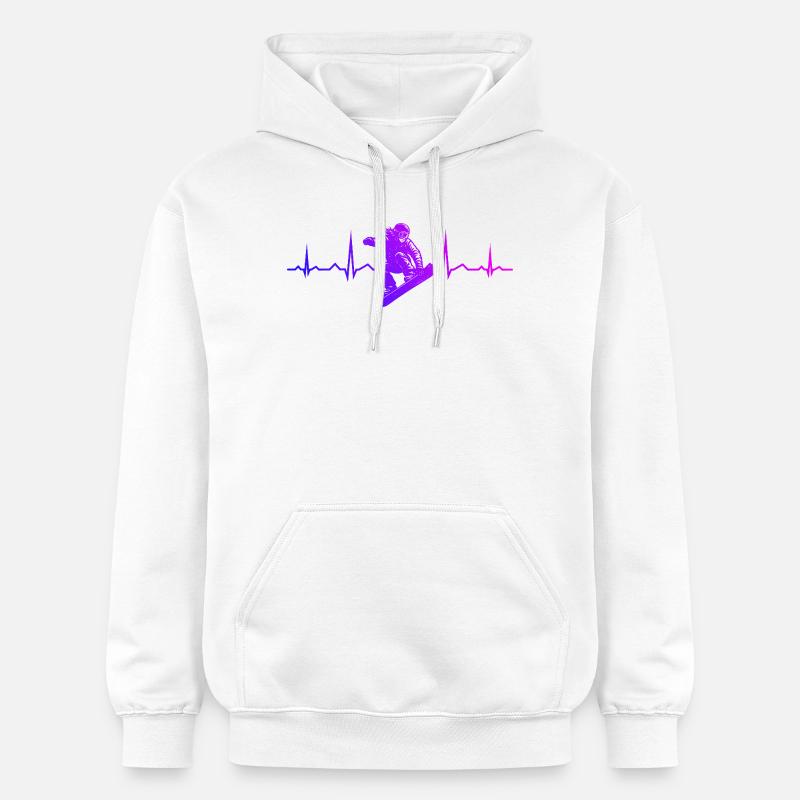 Ambiances snowboard pour snowboard - Sweat à capuche Softstyle® Gildan Unisexe - blanc