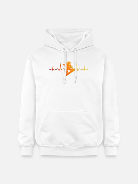 Snowboard motif with recognition value - Gildan Unisex Softstyle® Midweight Hoodie - white