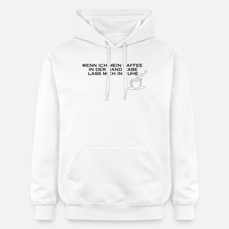 Café à la main - Sweat à capuche Softstyle® Gildan Unisexe - blanc