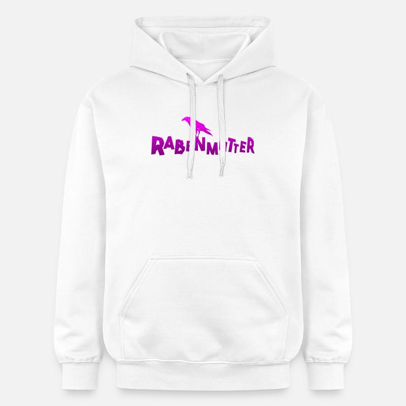 Rabenmutter - Mutter - Mama - Mami - Rabe - Gildan Unisex Softstyle® Midweight Hoodie - Weiß