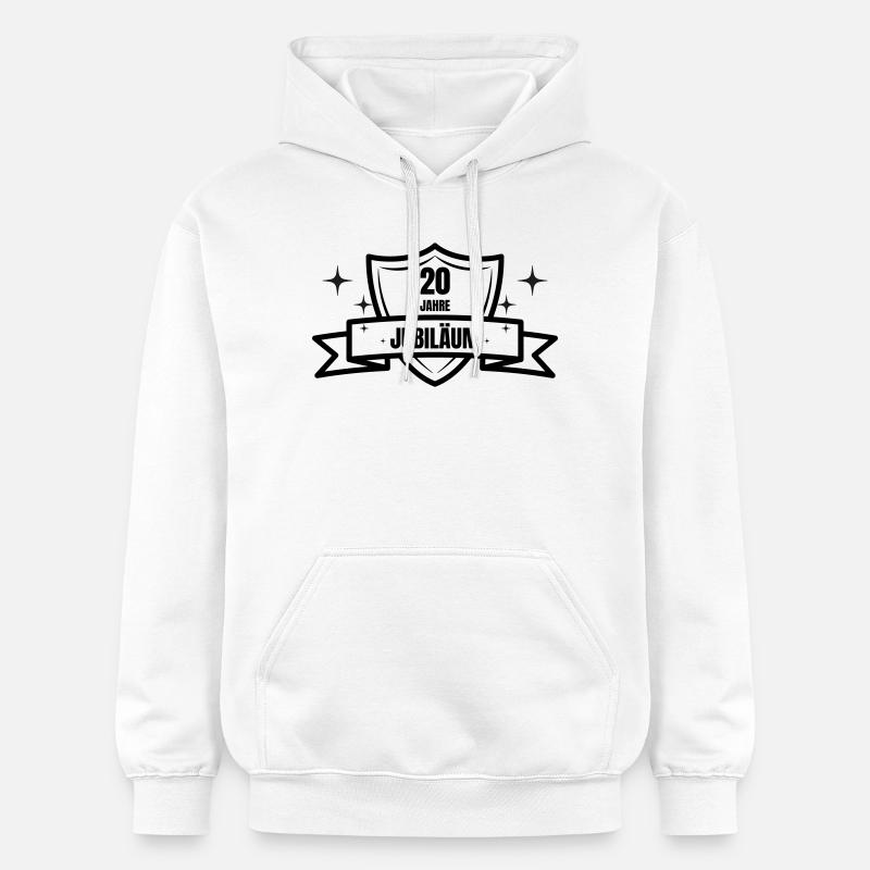 Cadeau du 20e anniversaire - Sweat à capuche Softstyle® Gildan Unisexe - blanc