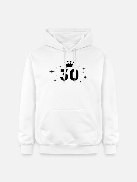 30th Birthday 30 Years - Gildan Unisex Softstyle® Midweight Hoodie - white