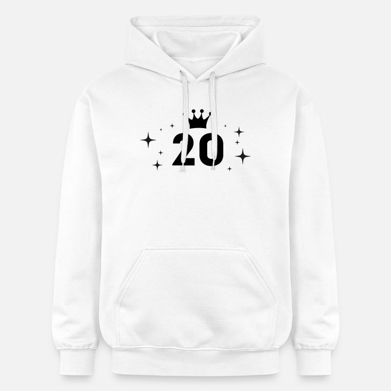 20e anniversaire 20 ans - Sweat à capuche Softstyle® Gildan Unisexe - blanc