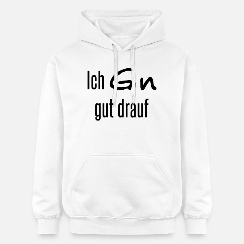 Je suis de bonne humeur - Sweat à capuche Softstyle® Gildan Unisexe - blanc