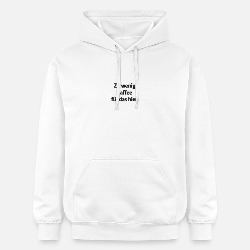 Trop peu de café pour ça - Sweat à capuche Softstyle® Gildan Unisexe - blanc