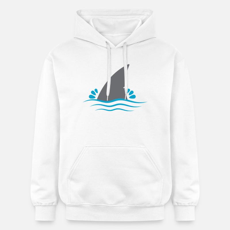 Aileron de requin - Sweat à capuche Softstyle® Gildan Unisexe - blanc