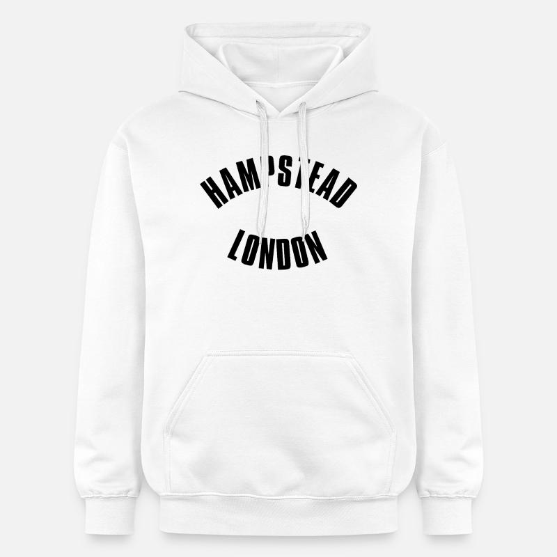 Timbre de Londres de Hampstead - Sweat à capuche Softstyle® Gildan Unisexe - blanc