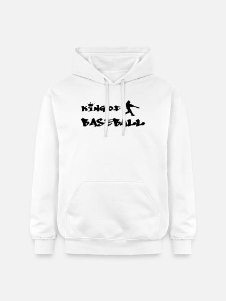 The King of Baseball - Gildan Unisex Softstyle® Midweight Hoodie - white