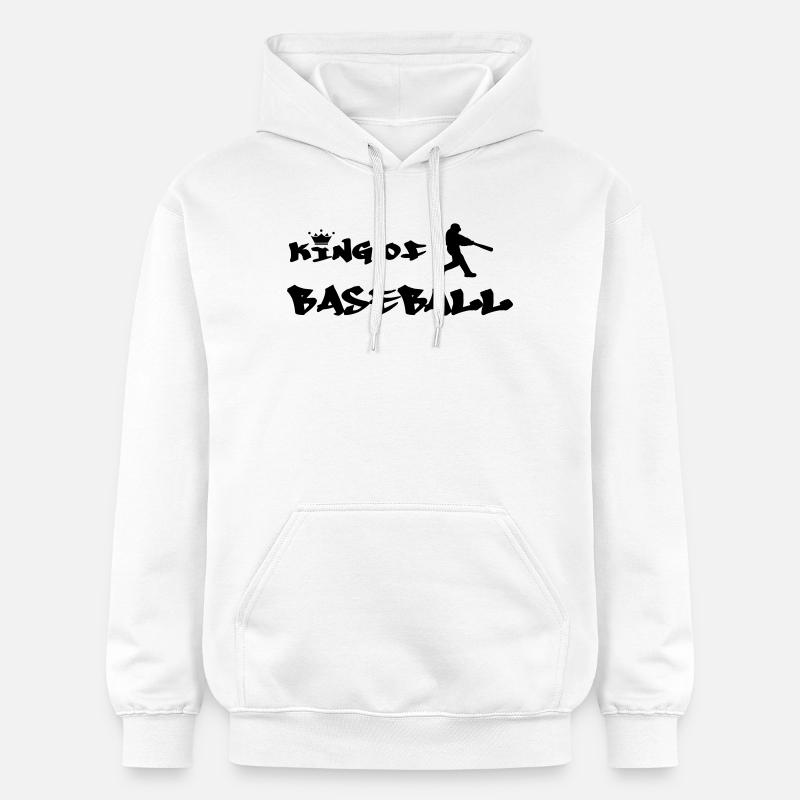 le roi du baseball - Sweat à capuche Softstyle® Gildan Unisexe - blanc