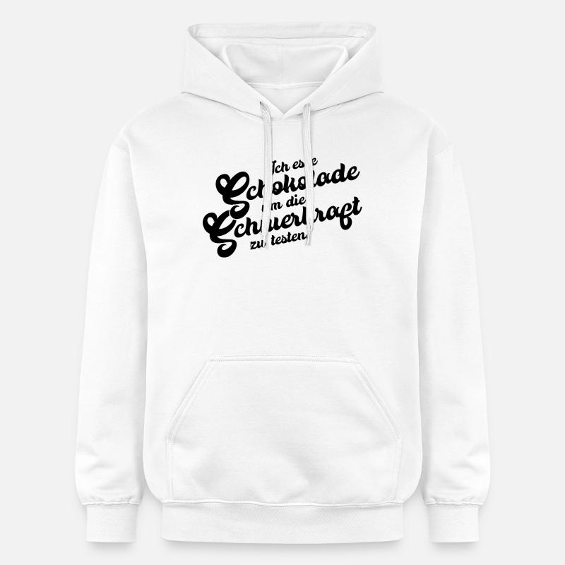 Test de gravité au chocolat - Sweat à capuche Softstyle® Gildan Unisexe - blanc