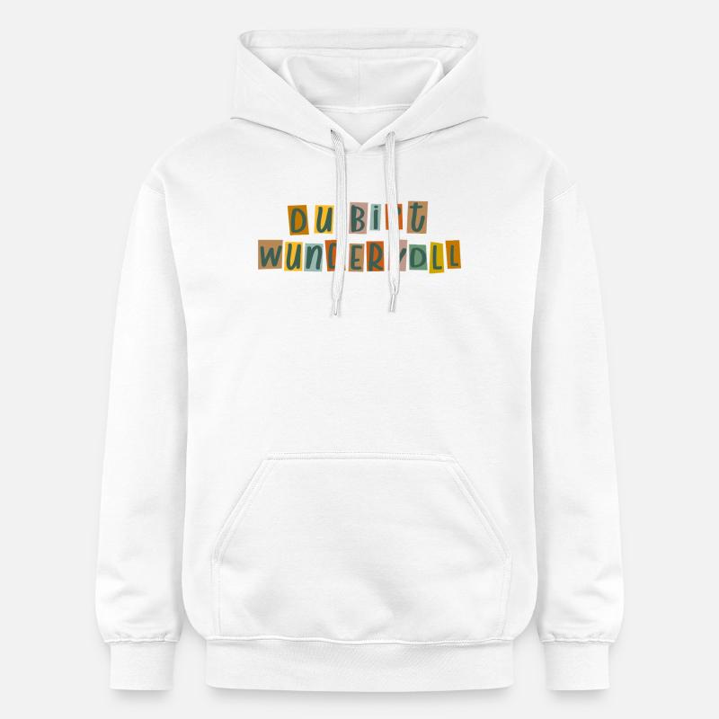 Tu es merveilleuse - Sweat à capuche Softstyle® Gildan Unisexe - blanc