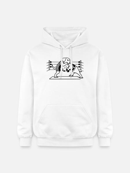 Chien de lutte - Sweat à capuche Softstyle® Gildan Unisexe - blanc