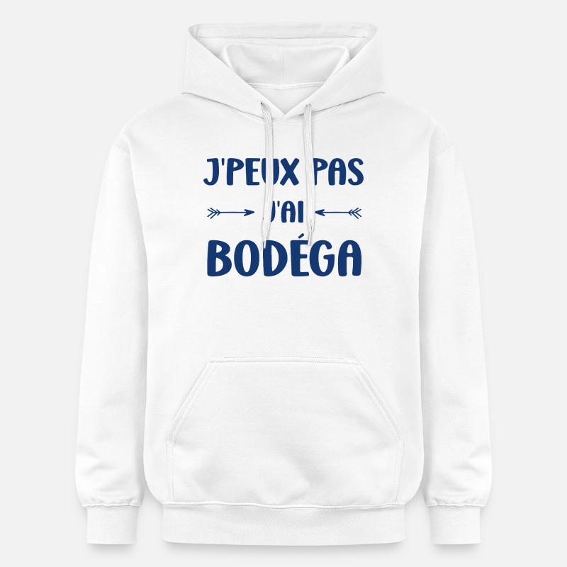 J'peux pas j'ai Bodéga - Sweat à capuche Softstyle® Gildan Unisexe - blanc