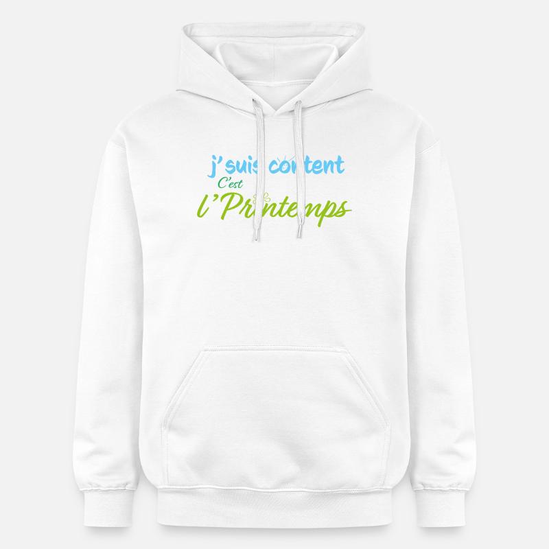 C'est l'printemps - Sweat à capuche Softstyle® Gildan Unisexe - blanc