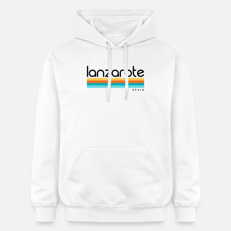 Lanzarote - Espagne - Espagne - Espagne - Îles Canaries - Sweat à capuche Softstyle® Gildan Unisexe - blanc