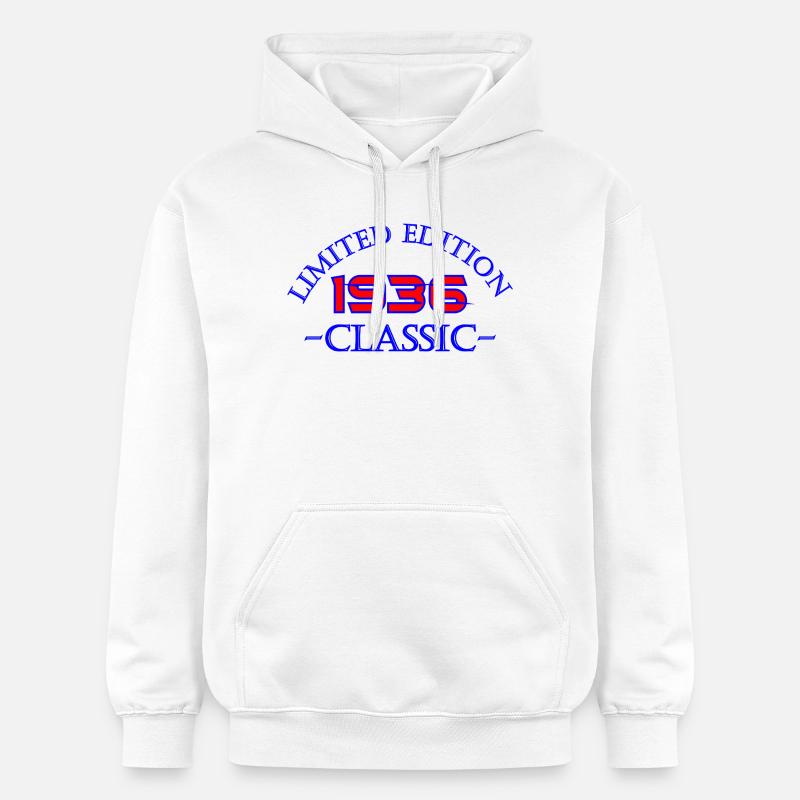 Édition Limitée Classique 1936 - Sweat à capuche Softstyle® Gildan Unisexe - blanc