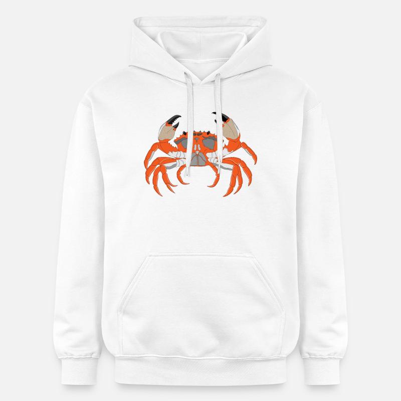 Empreinte de crabe - Sweat à capuche Softstyle® Gildan Unisexe - blanc