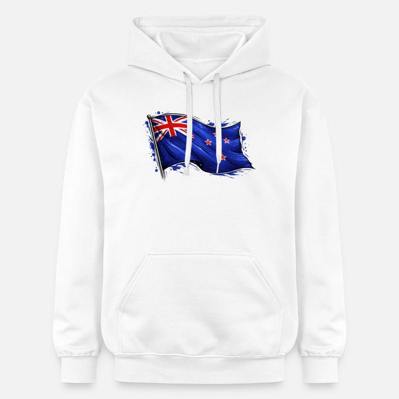 Drapeau néo-zélandais - Sweat à capuche Softstyle® Gildan Unisexe - blanc