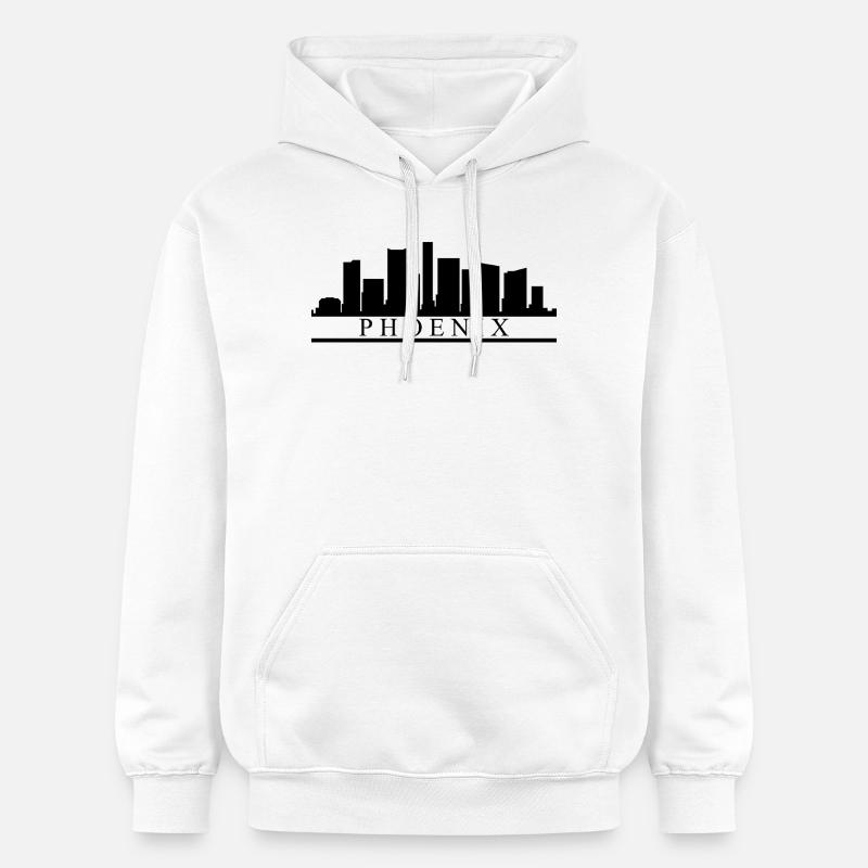 Skyline Phoenix - Sweat à capuche Softstyle® Gildan Unisexe - blanc