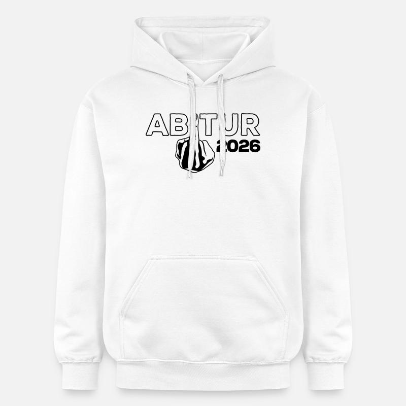 ABI 2026 Abitur du majeur - Don - Sweat à capuche Softstyle® Gildan Unisexe - blanc