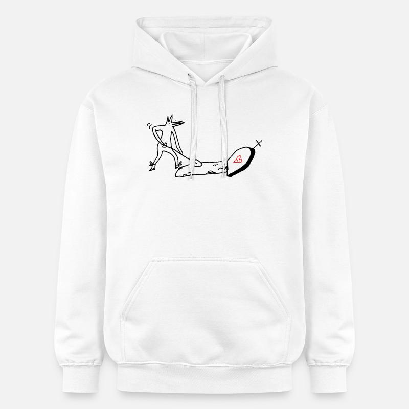 Tombe - Sweat à capuche Softstyle® Gildan Unisexe - blanc