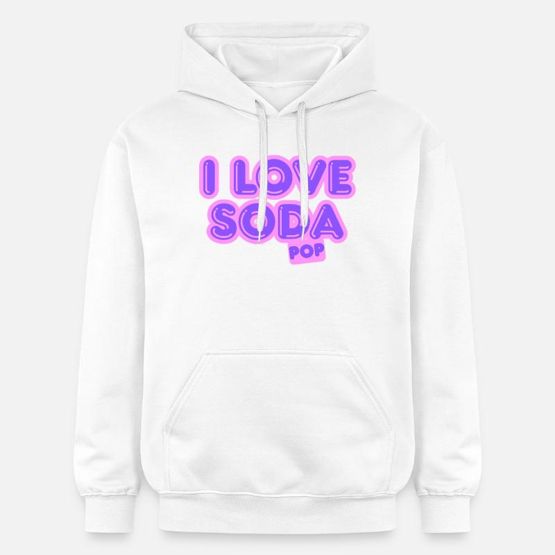 J'adore les sodas - Sweat à capuche Softstyle® Gildan Unisexe - blanc