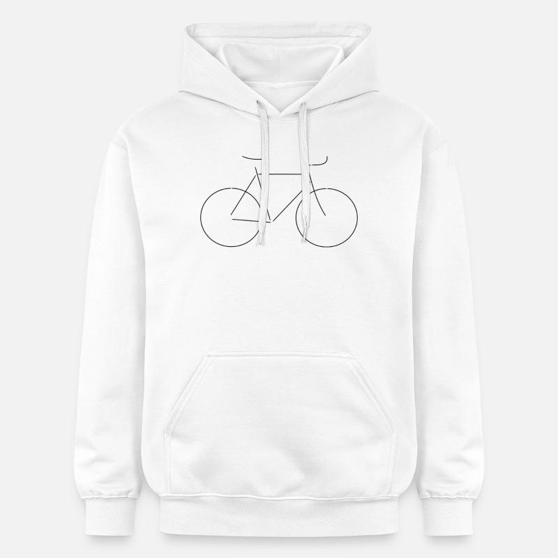 Roue de vélo - Sweat à capuche Softstyle® Gildan Unisexe - blanc