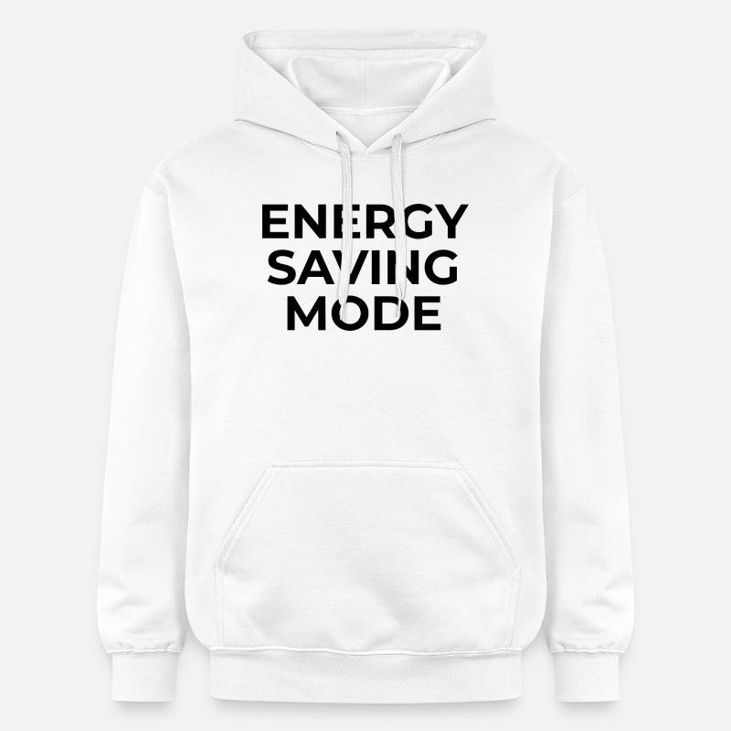ENERGY SAVING MODE – Minimal Unisex Sweatshirt - Sweat à capuche Softstyle® Gildan Unisexe - blanc