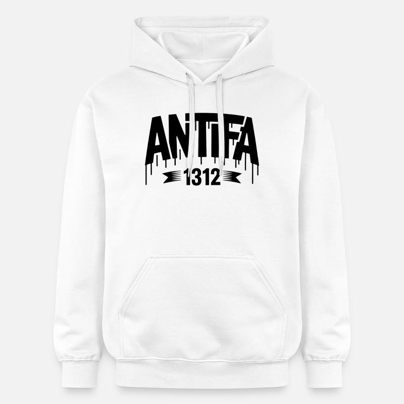 Antifa 1312 - Antifa Tee - Sweat à capuche Softstyle® Gildan Unisexe - blanc