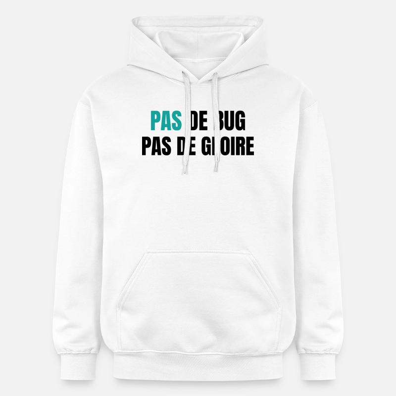 Pas de bug pas de gloire - Sweat à capuche Softstyle® Gildan Unisexe - blanc