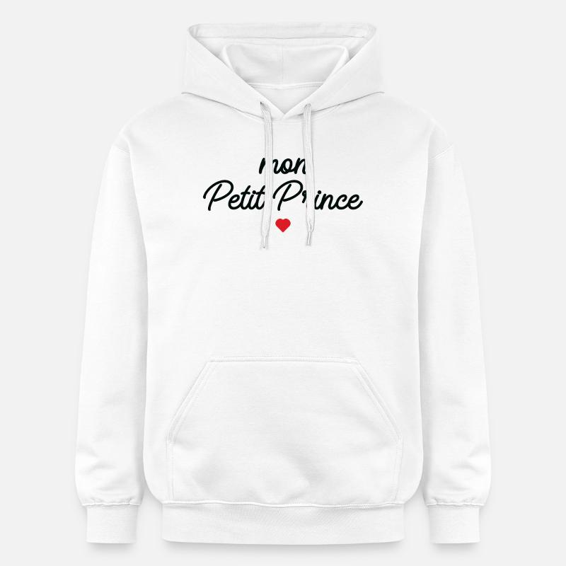 Mon Petit Prince Cœur Rouge - Sweat à capuche Softstyle® Gildan Unisexe - blanc