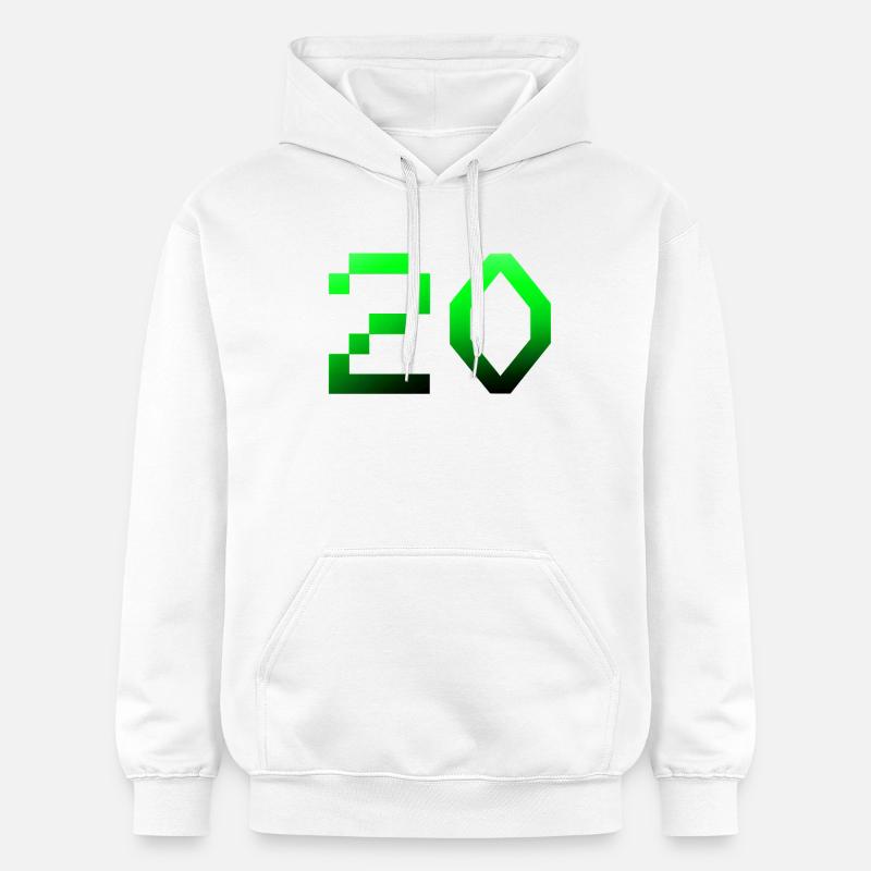 20 pixels - Sweat à capuche Softstyle® Gildan Unisexe - blanc