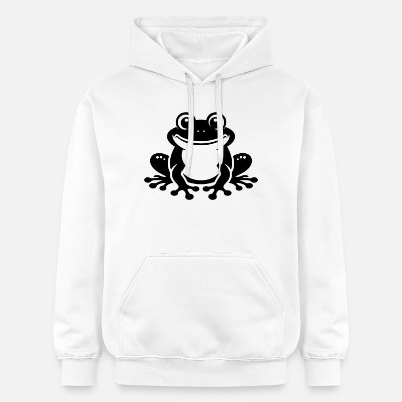 Grenouille Comique Crapaud - Sweat à capuche Softstyle® Gildan Unisexe - blanc