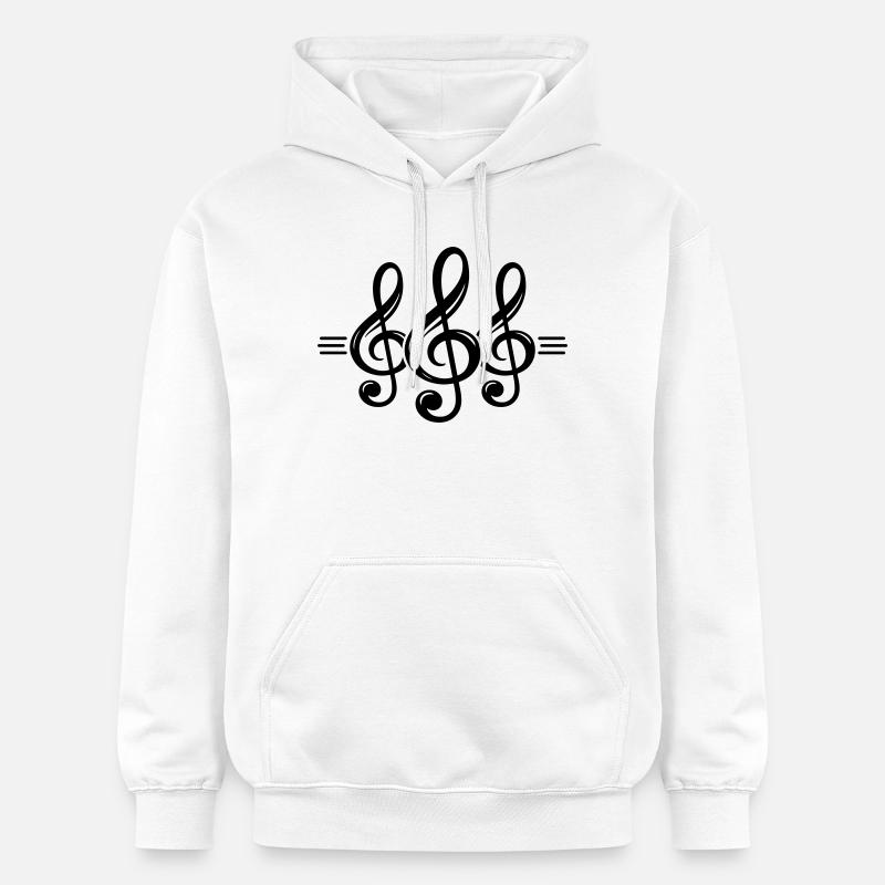 Symbole clé - Sweat à capuche Softstyle® Gildan Unisexe - blanc