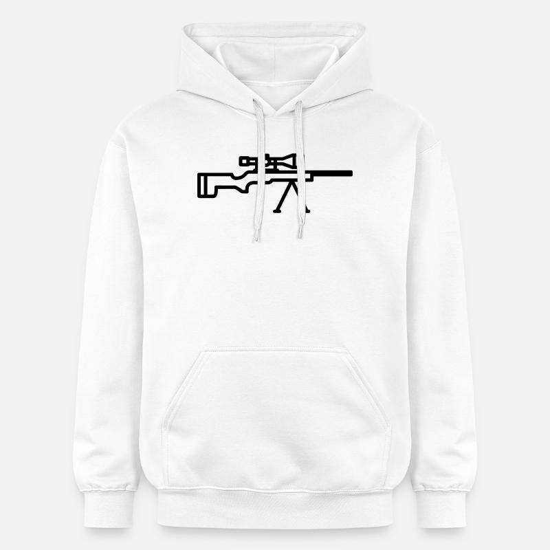 sniper - Sweat à capuche Softstyle® Gildan Unisexe - blanc