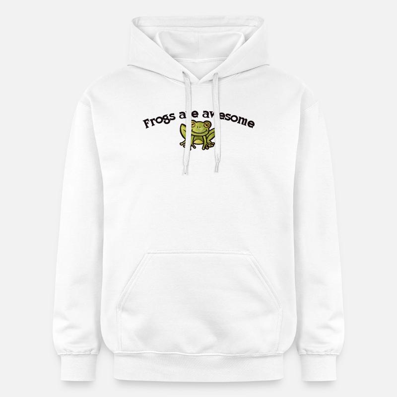 Les grenouilles sont super graphiques - Sweat à capuche Softstyle® Gildan Unisexe - blanc