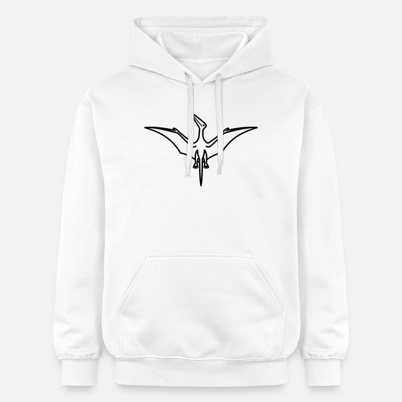 ptérodactyle - Sweat à capuche Softstyle® Gildan Unisexe - blanc