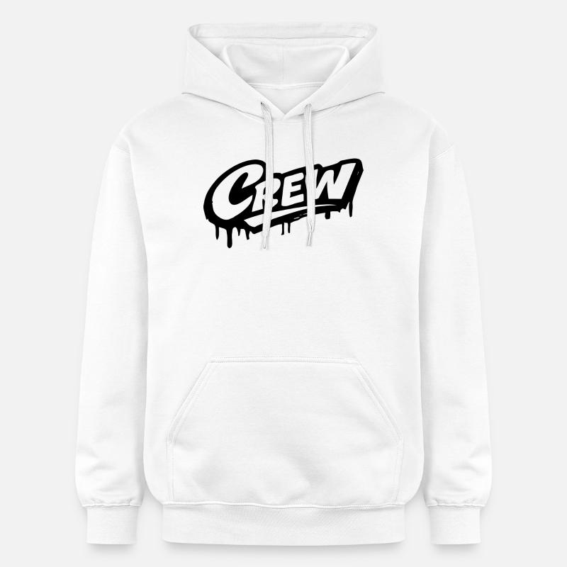 Logo de l’équipage - Sweat à capuche Softstyle® Gildan Unisexe - blanc
