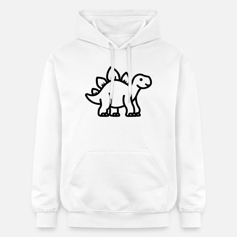 stegosaurus - Sweat à capuche Softstyle® Gildan Unisexe - blanc