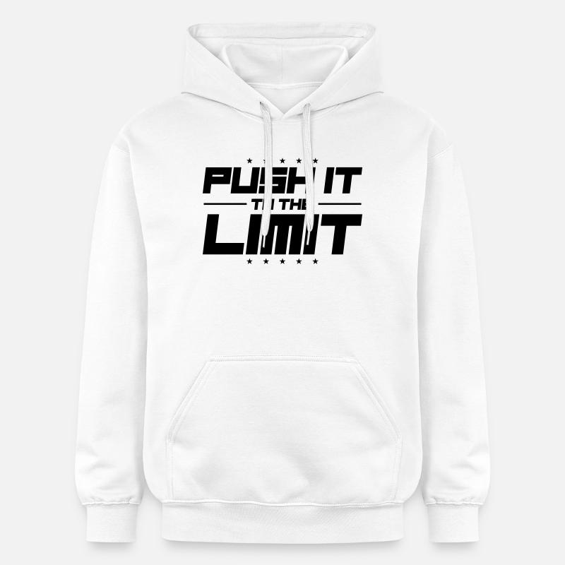 Poussez ça à la limite - Sweat à capuche Softstyle® Gildan Unisexe - blanc